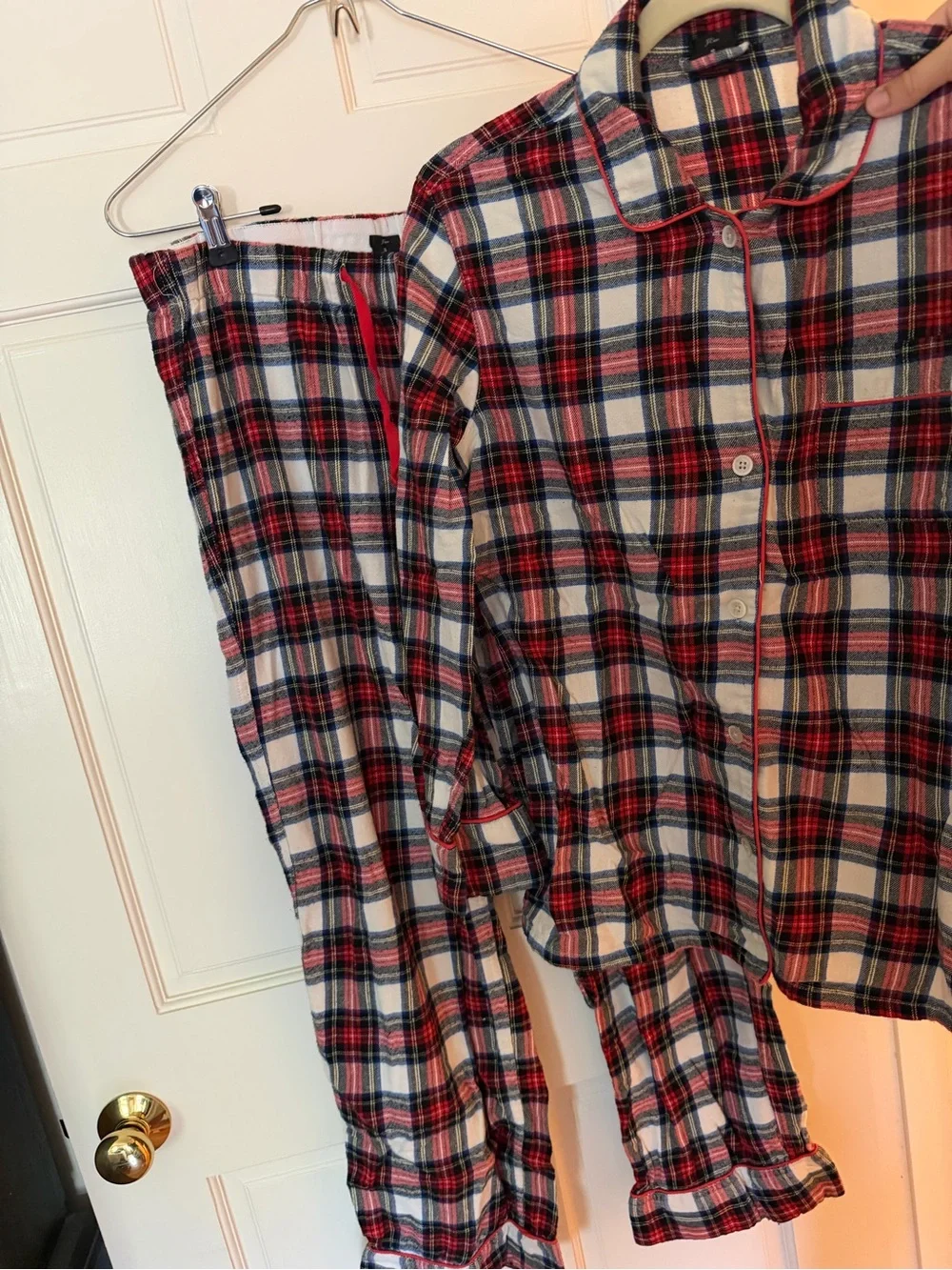 J. Crew Women's Holiday Flannel Pajamas SET!